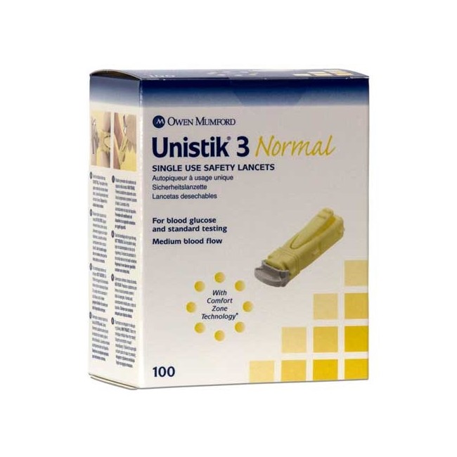 Unistik 3 Normal 100 Lancette Unistik 3 Normal 100 Lancette