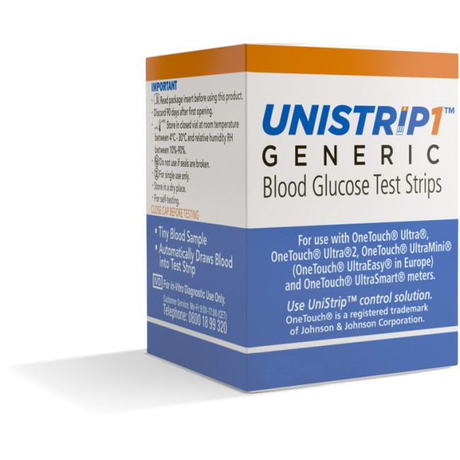 Unistrip 1 Generico Glicemia 25 Strisce