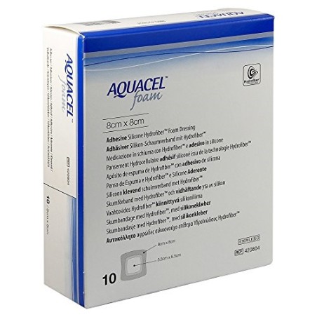 Aquacel Foam Adh 8x8cm 10 Pezzi