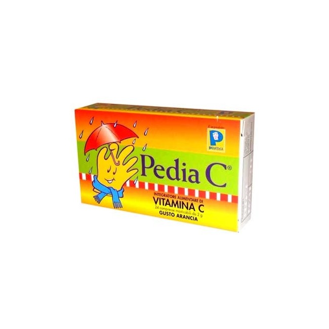 Pedia C Arancia 24 Compresse Masticabili Pedia C Arancia 24 Compresse Masticabili