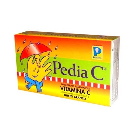 Pedia C Arancia 24 Compresse Masticabili Pedia C Arancia 24 Compresse Masticabili