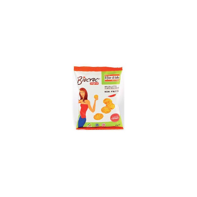 Fior Di Loto Biocroc Mini Gallette Mais Paprika 40g Fior Di Loto Biocroc Mini Gallette Mais Paprika 40g