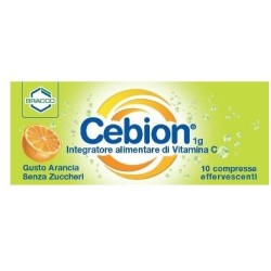 Cebion Efferescente Vit C Senza Zucchero 10 Compresse