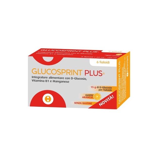 Glucosprint Plus Arancia 6 Fialoidi Da 25 Ml Glucosprint Plus Arancia 6 Fialoidi Da 25 Ml