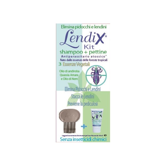 Lendix Kit Shampoo + Pettine Antipidocchi