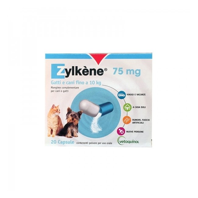 Zylkene Cani/Gatti 20 Capsule 75mg Zylkene Cani/Gatti 20 Capsule 75mg