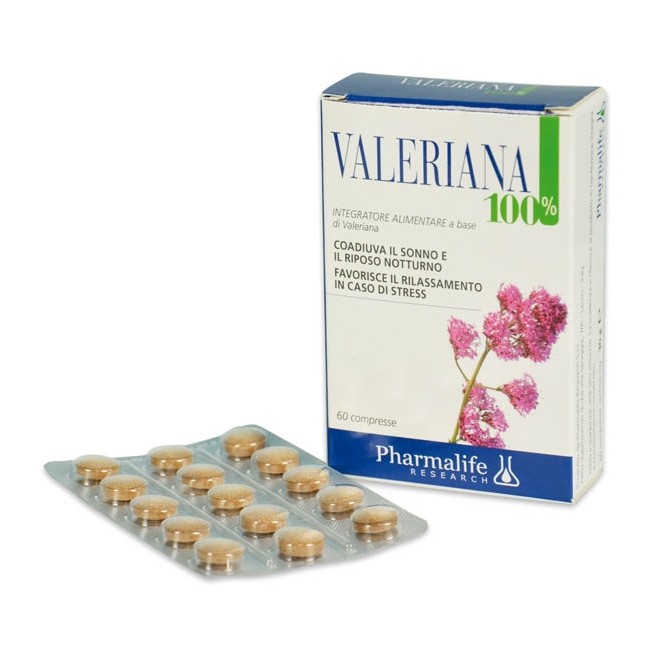 Pharmalife Valeriana 100% 60 Compresse Pharmalife Valeriana 100% 60 Compresse