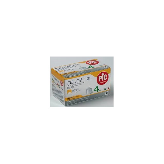 Ago Insupen Pic 32g 4mm 100 Pezzi Ago Insupen Pic 32g 4mm 100 Pezzi