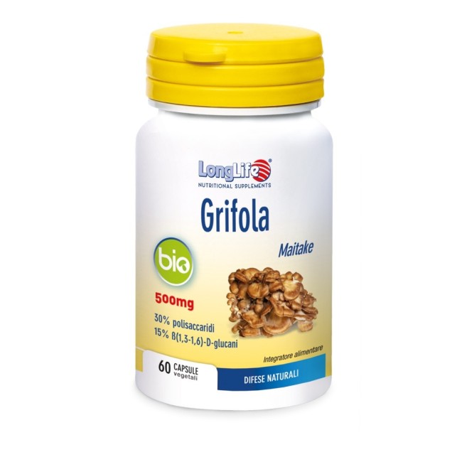 Longlife Grifola Bio 60 Capsule Integratore Longlife Grifola Bio 60 Capsule Integratore