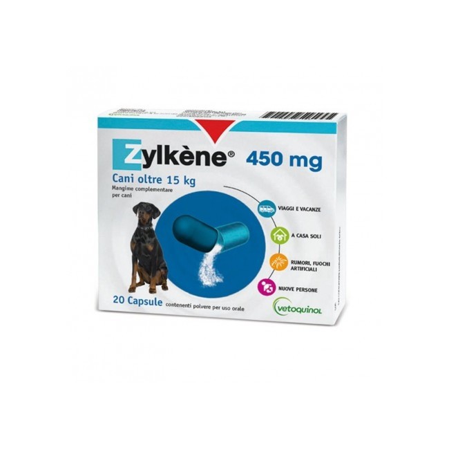 Vetoquinol Zylkene Cani 20 Capsule con proteine del latte 450mg