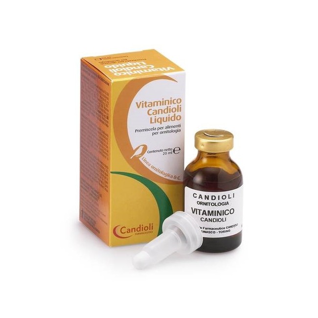 Candioli Vitaminico Liquido 20ml Per Uccelli Candioli Vitaminico Liquido 20ml Per Uccelli