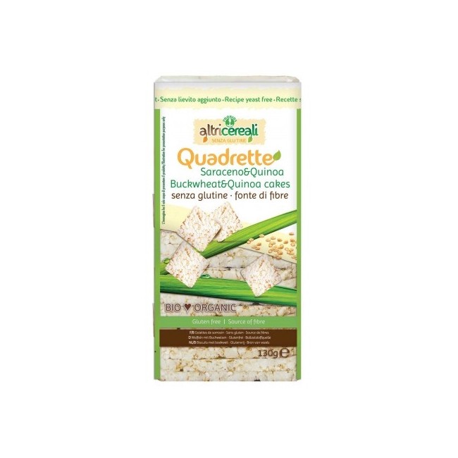 Altri Cereali Quadrette Al Grano E Quinoa 130g Altri Cereali Quadrette Al Grano E Quinoa 130g