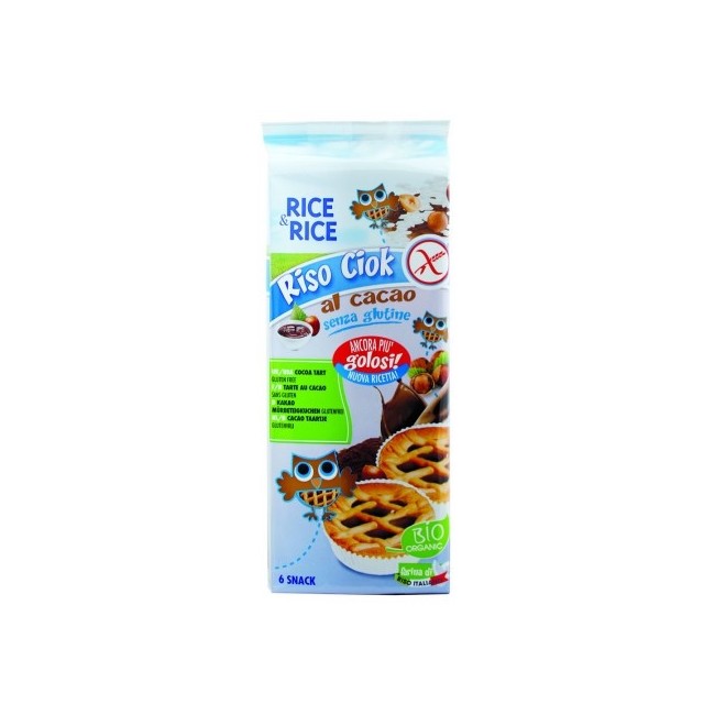 Rice&rice Riso Ciok Al Cacao Senza Glutine 6x33g Rice&rice Riso Ciok Al Cacao Senza Glutine 6x33g