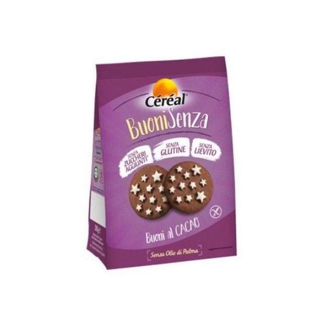 Cereal Buonisenza Biscotti Al Cacao Senza Glutine 200g Cereal Buonisenza Biscotti Al Cacao Senza Glutine 200g