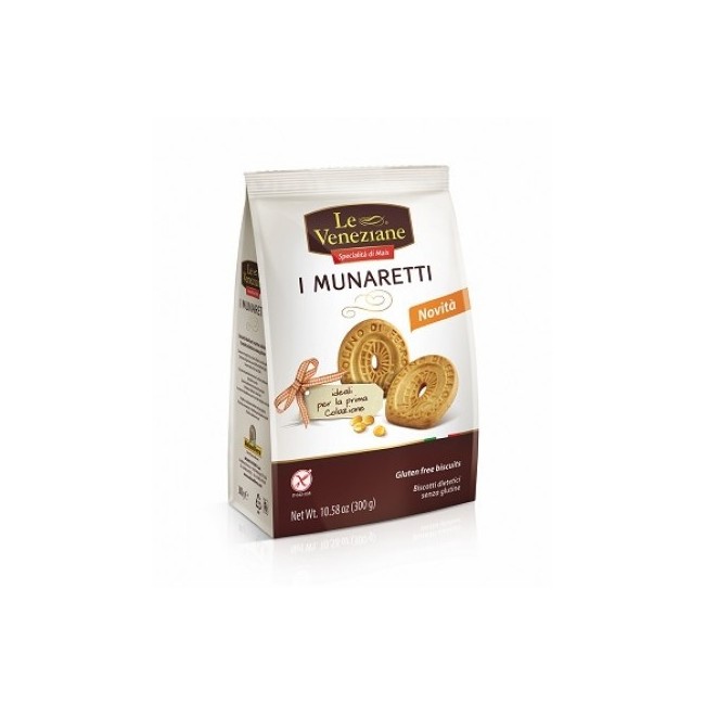 Le Veneziane Biscotti Munaretti Senza Glutine 300g Le Veneziane Biscotti Munaretti Senza Glutine 300g
