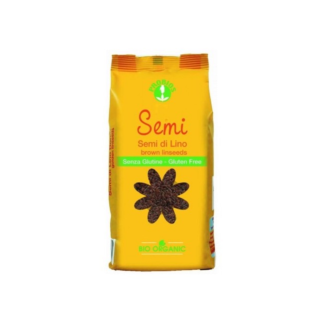 Probios Semi Di Lino Scuri Biologici 500g Probios Semi Di Lino Scuri Biologici 500g