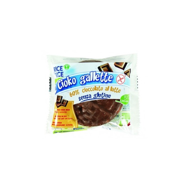 Rice&rice Gallette Di Cioccolato Al Latte 33g Rice&rice Gallette Di Cioccolato Al Latte 33g