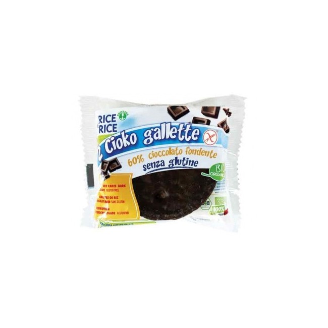 Rice&rice Gallette Di Cioccolato Fondente 33g Rice&rice Gallette Di Cioccolato Fondente 33g