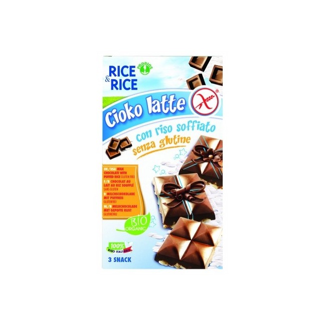 Rice&rice Riso Soffiato Al Cioccolato 75g Rice&rice Riso Soffiato Al Cioccolato 75g