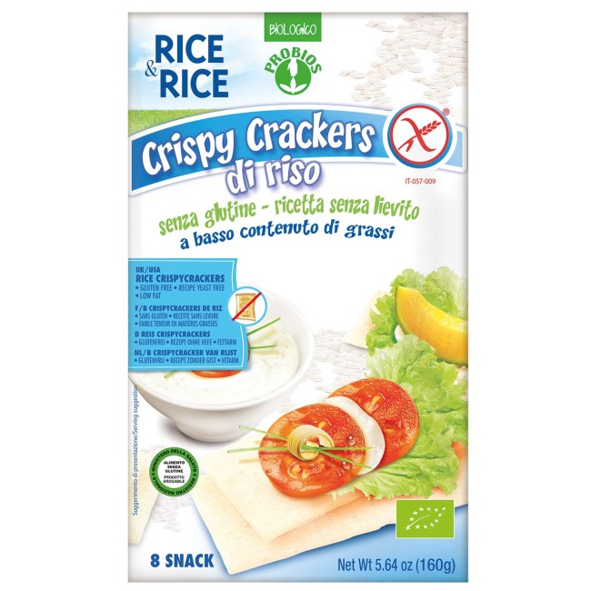 Rice&rice Crispy Crackers Di Riso 160g Rice&rice Crispy Crackers Di Riso 160g