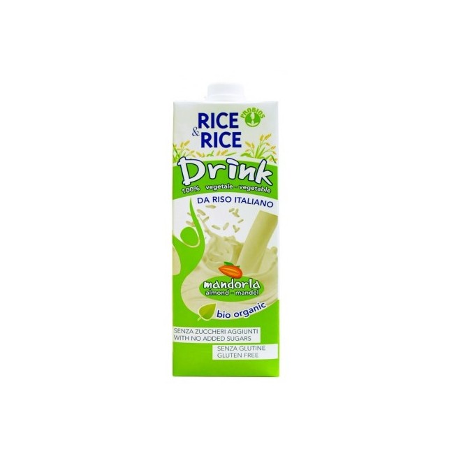 Rice&rice Drink Bevanda Di Riso Alla Mandorla Biologica 1l Rice&rice Drink Bevanda Di Riso Alla Mandorla Biologica 1l