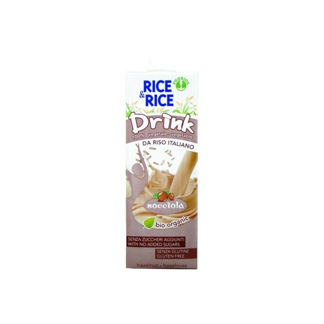 Rice&rice Drink Bevanda Di Riso Alla Nocciola Biologica 1l Rice&rice Drink Bevanda Di Riso Alla Nocciola Biologica 1l