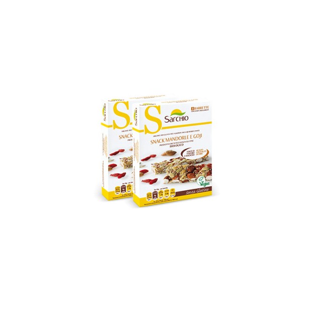 Sarchio Snack Mandorle E Goji Biologico 80g Sarchio Snack Mandorle E Goji Biologico 80g