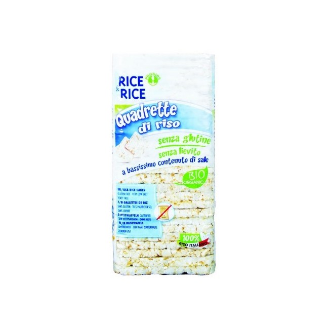 Rice&rice Quadrette Di Riso Biologiche 130g Rice&rice Quadrette Di Riso Biologiche 130g