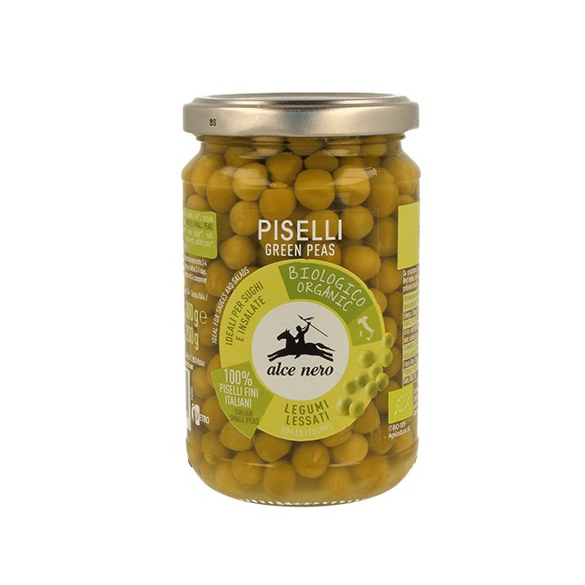 Alce Nero Piselli Verdi Lessati Biologici 300g Alce Nero Piselli Verdi Lessati Biologici 300g