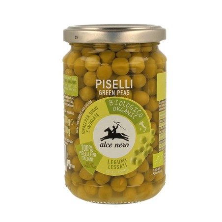 Alce Nero Piselli Verdi Lessati Biologici 300g Alce Nero Piselli Verdi Lessati Biologici 300g