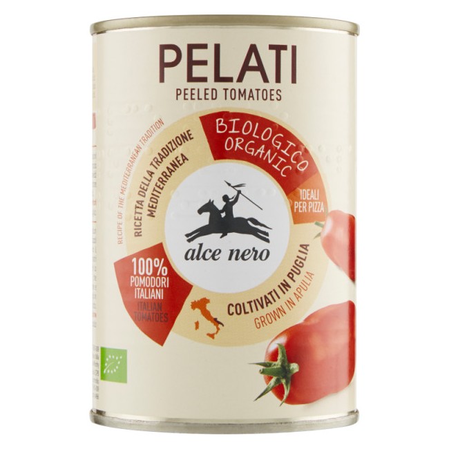 Alce Nero Pomodori Pelati Biologici 400g Alce Nero Pomodori Pelati Biologici 400g