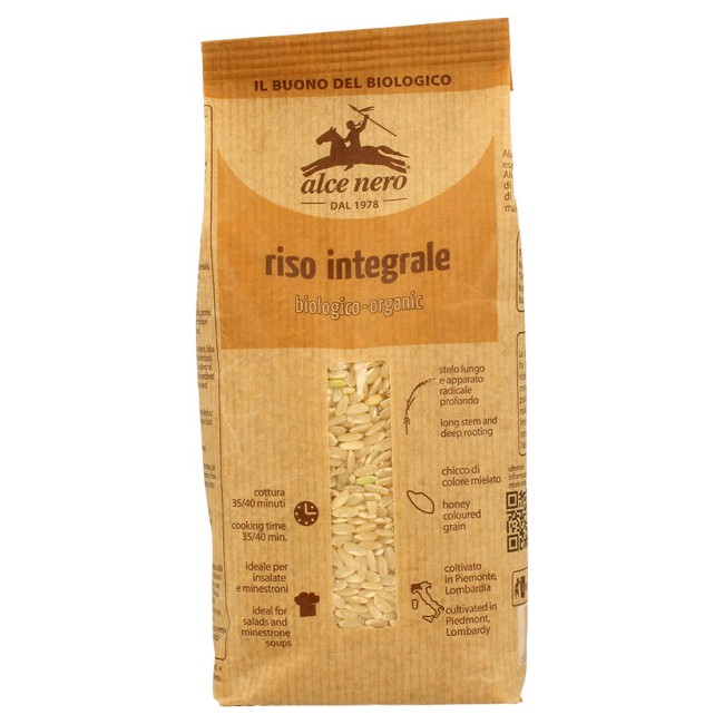 Alce Nero Riso Integrale Biologico Organico 500g