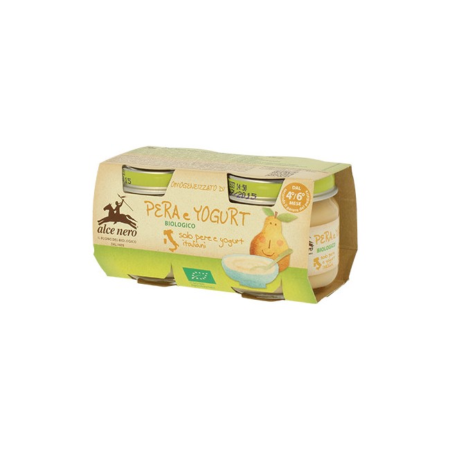 Alce Nero Omogeneizzato Pera E Yogurt 160g