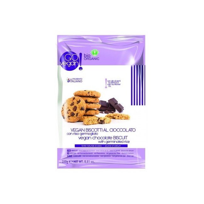 Go Vegan Biscotti Vegani Al Cioccolato Con Riso Germogliato Go Vegan Biscotti Vegani Al Cioccolato Con Riso Germogliato