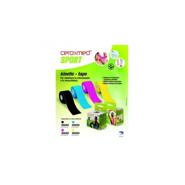 Ceroxmed Sport Kinetic Tape Cerotto Colore Blu Ceroxmed Sport Kinetic Tape Cerotto Colore Blu