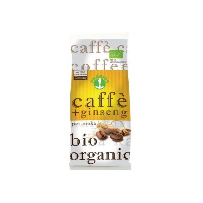Probios Caffè Con Ginseng Biologico Per Moka 250g Probios Caffè Con Ginseng Biologico Per Moka 250g