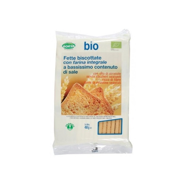 Probios Fette Biscottate Con Farina Integrale Biologico 450g Probios Fette Biscottate Con Farina Integrale Biologico 450g