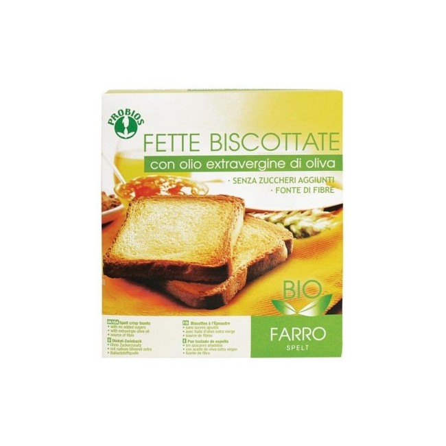 Probios Fette Biscottate Al Farro Biologico 270g Probios Fette Biscottate Al Farro Biologico 270g