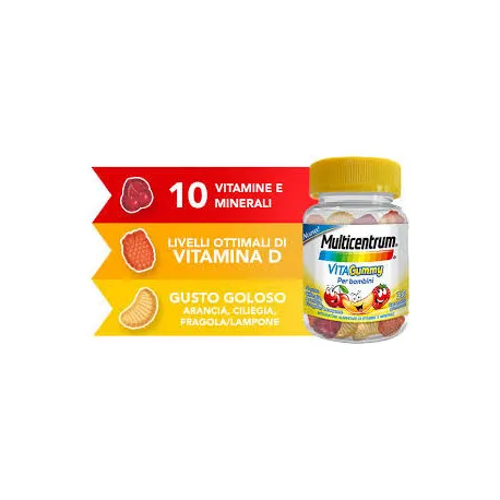 Multicentrum vitagummy 30 caramelle gommose di vitamine per bambini -  Para-Farmacia Bosciaclub