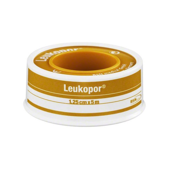 BSN Leukopor cerotto con rocchetto misure 1,25 x 500 cm