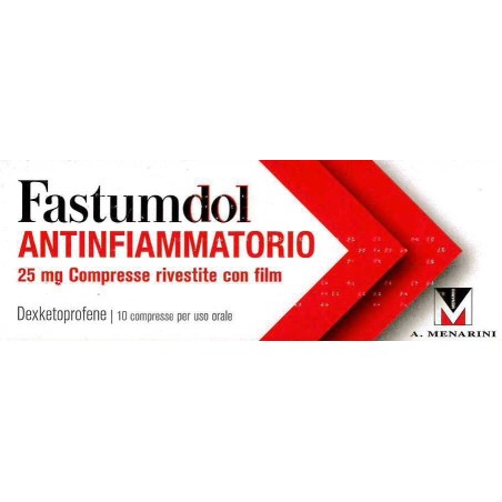 Fastumdol Antiinfiammatorio 10 Compresse 25 Mg Fastumdol Antiinfiammatorio 10 Compresse 25 Mg