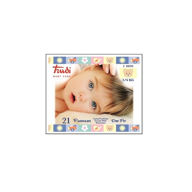 Trudi Baby Care Pannolini Dry Fit Mini 3/6 Kg 21 Pezzi Trudi Baby Care Pannolini Dry Fit Mini 3/6 Kg 21 Pezzi