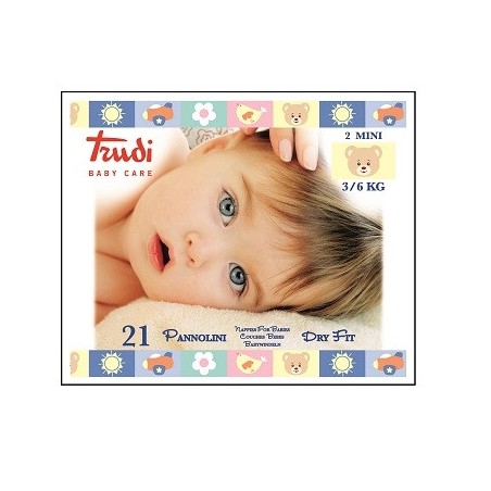 Trudi Baby Care Pannolini Dry Fit Mini 3/6 Kg 21 Pezzi Trudi Baby Care Pannolini Dry Fit Mini 3/6 Kg 21 Pezzi