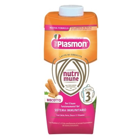 Plasmon Nutri-mune Stage 3 Liquido Biscotto 2x500ml Plasmon Nutri-mune Stage 3 Liquido Biscotto 2x500ml