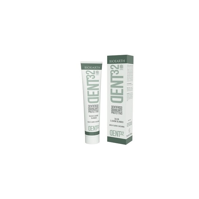 Bioearth Dent32 Dentifricio Sbiancante Salvia E Lichene 75ml