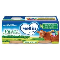 Mellin Omogeneizzato Con Carne Di Vitello 2x120g