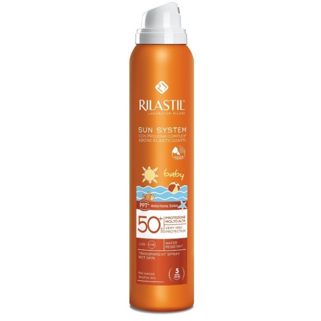 Rilastil Sun System Ppt Spf 50+ Baby Spray Transparent 200ml