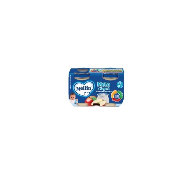 Mellin Merenda Al Gusto Mela E Yogurt 2x120g Mellin Merenda Al Gusto Mela E Yogurt 2x120g