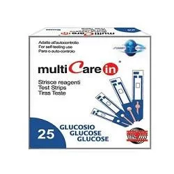 Multicare In Glucosio 25 Strisce