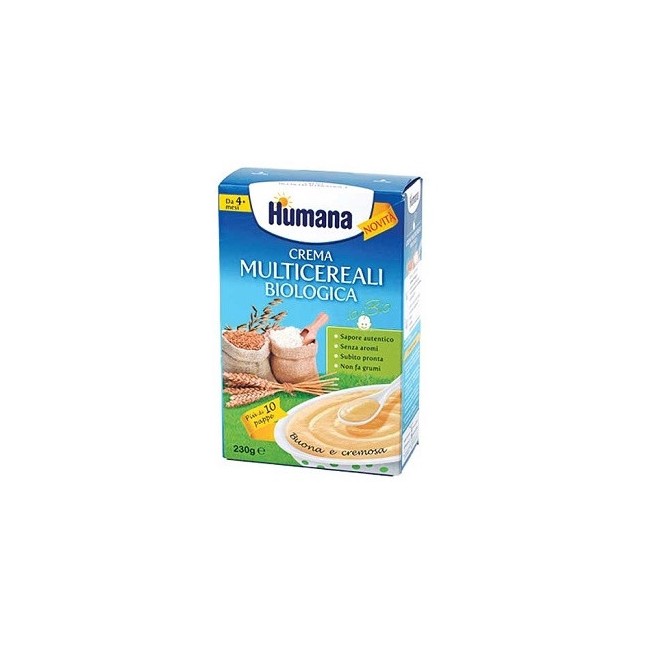 Humana Crema Ai Multicereali Biologico 230g Humana Crema Ai Multicereali Biologico 230g